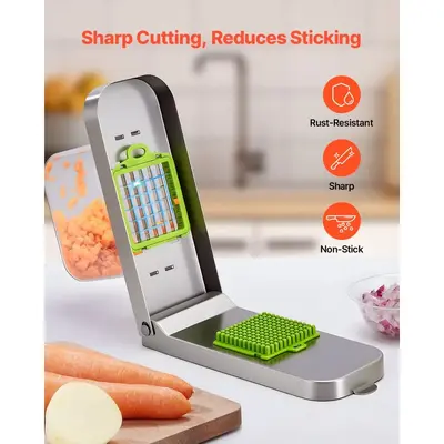 Multifunctional vegetable chopper, 3-in-1 blade, slicing and julienne