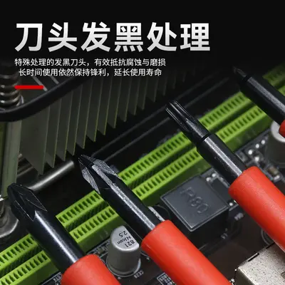 Insulated screwdriver set Phillips and slotted magnetic anti-slip