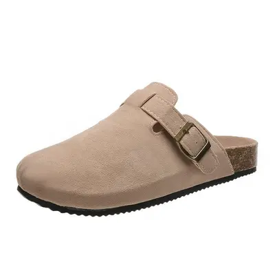 Women's Couple Cork Slippers, Plus Size, Casual Half-Slippers - 10
