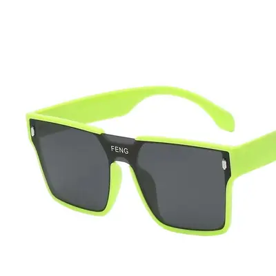 Retro Large Frame UV Protection Unisex Sunglasses - 5