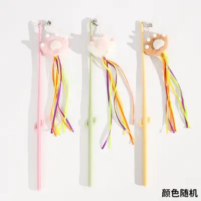 Cactus Cat Teaser Wand with Claw and Bell - 7