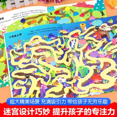 Maze Educational Book Ages 3-8 Activity - 2