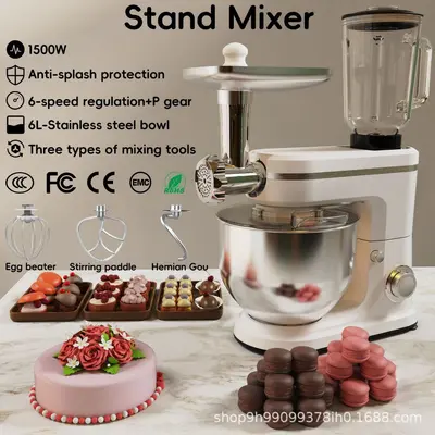 Multifunctional kitchen machine 5L-10L, kneading and juicer - 2