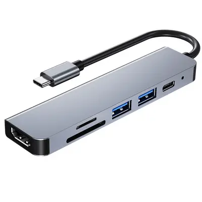 Typec Fünf-in-Eins Dockingstation für Mobiltelefon, Tablet, Konverter, Spielkonsole, HDMI-Dockingstation, USB-Hub - 11
