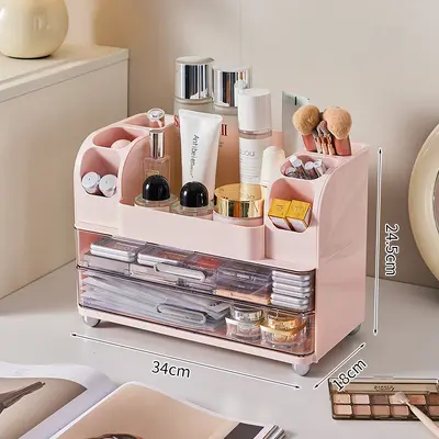 Kosmetik-Aufbewahrungsbox, Schreibtisch-Organizer, große Kapazität - 9
