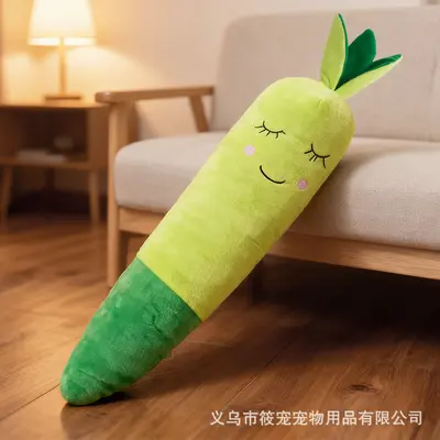 Bite-Resistant Cat and Dog Toy, Simulated Large Carrot Fake Fruit Design - 11