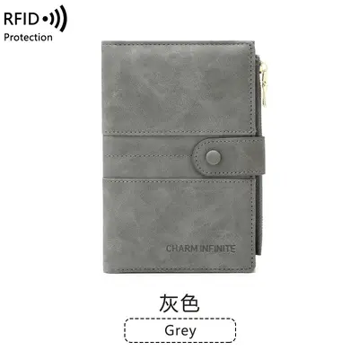 Cross-border New Anti-theft RFID Passport Holder Zipper Buckle Passport Cover Document Holder Multifunctional Travel Passport Bag - 7