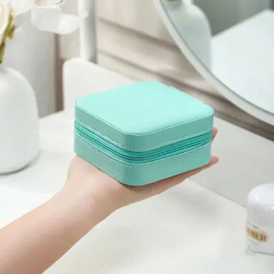 Multifunctional portable elegant compact jewelry box travel bracelet earring necklace bedroom desktop new storage box
