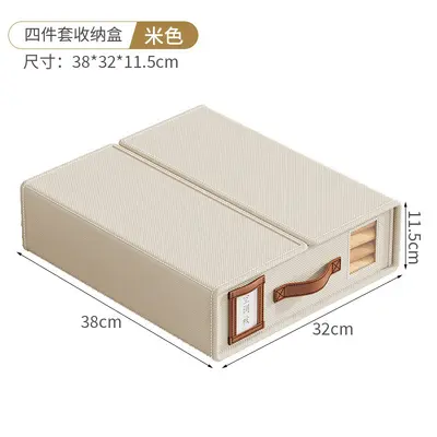 Foldable Quilt Storage Box, 4-Piece Bedding Set Storage - 10