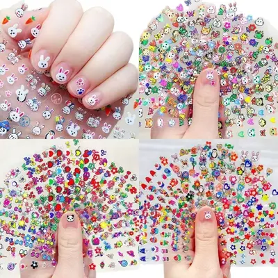 Glow-in-the-Dark Children's Nail Stickers, Waterproof, Eco-Friendly