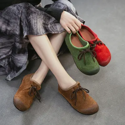 Women's Lightweight Loafers, Top-Grain Cowhide Leather