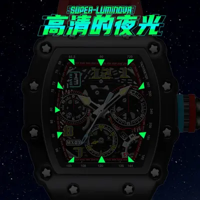 Mechanical men's watch with luminous calendar