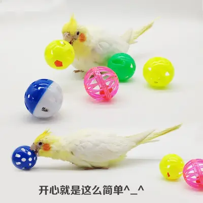 Bell Cat Toy Ball with Chew-Resistant Design for Parrots and Birds - 2