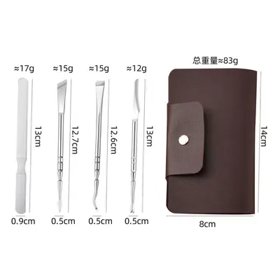 Factory Direct Sale Professional Pedicure Knife Foot Grinding Tool Dead Skin Remover Fork Callus Pedicure Home Nail Groove Scraper Set