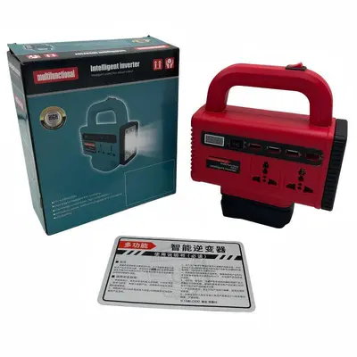 LED-Licht USB/TYPE-C Lithium-Akku-Werkzeug 21V auf 220V Wechselrichter, grenzüberschreitender Verkaufsschlager, Outdoor-Notbeleuchtung