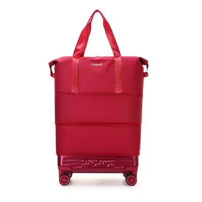 Travel luggage with pull rod and wheels, foldable, expandable capacity - 9