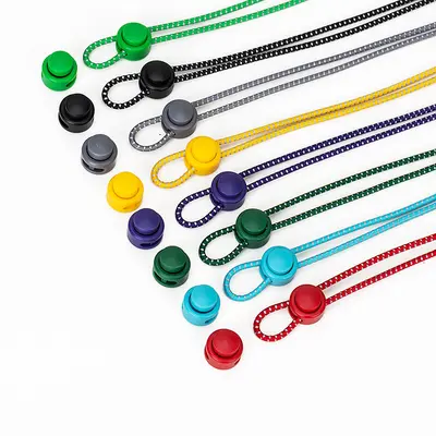 Reflektierende elastische Schnürsenkel ohne Binden, 3 mm Elastikseil, farbig