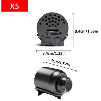 Smart surveillance camera X5, HD night vision, WiFi, indoor/outdoor