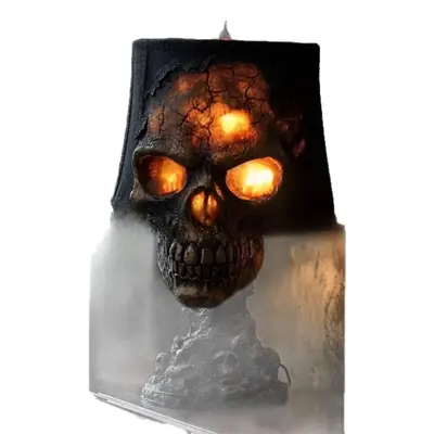 Halloween Skull Garden Light, Resin Decorative Craft
