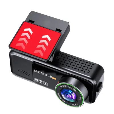 Sınır ötesi yeni sürüş kaydedici 4K yüksek çözünürlüklü ön ve arka video 3,2 inç ekran wifi gece görüş GPS izleme lensi