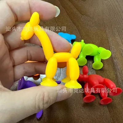 Soft Suction Cup Baby Building Blocks, Large Pieces, Portable Early Education Toy