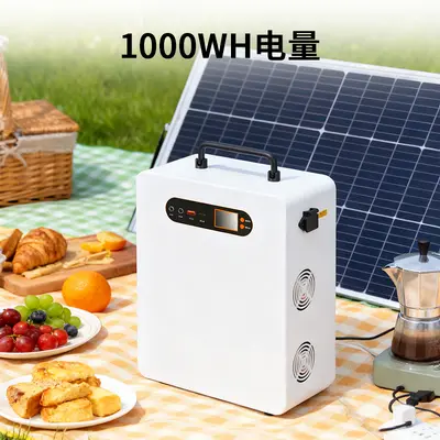 Haushalts-Exklusivmodell Tragbare mobile Powerstation 1 kWh, LiFePO4-Akku, 220V-Ausgang, für Zuhause, Outdoor und Notfall