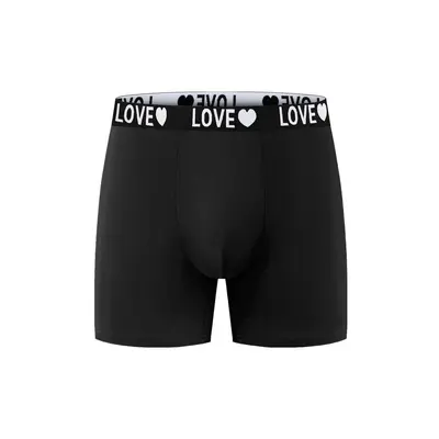 Herren Boxershorts lang mit Buchstaben-Bund, europäische Größen