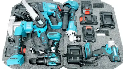 Lithium battery tool set, 8-piece power tools - 8