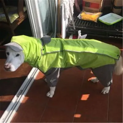 Reflective Dog Raincoat, One-Piece Overall - 8