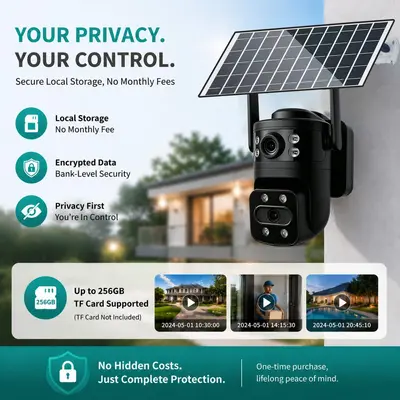 4G solar 360° outdoor waterproof pan-tilt camera