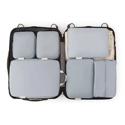 Neue grenzüberschreitende Reise-Aufbewahrungstasche aus Memory-Stoff, sechsteiliges Set, komprimierte Kleidung, Kofferaufbewahrungstasche, Toilettenartikel-Organizer-Tasche - 10