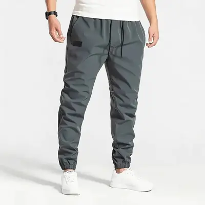 Men's cargo pants cross-border TEMU new Japanese style drawstring long pants loose sports casual sweatpants
