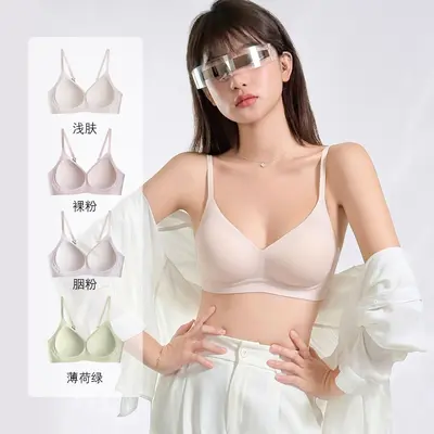 Seamless soft-support bra for small busts, sag-preventing design for women