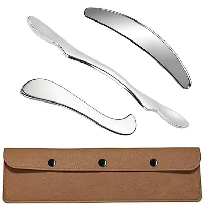 Комплект Fascia Blaster из бестселлеров Amazon с досками Гуа Ша S-образной и M-образной формы, инструмент для скрапинга и массажа мышц и всего тела, для шеи