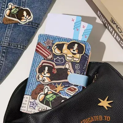 Pasaport kılıfı, çok amaçlı kart cüzdanı, anime tasarım - 4