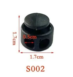 Spring Buckle Cord Lock, Press-Adjustable Drawstring Cord Lock, Pig Nose Buckle - 7