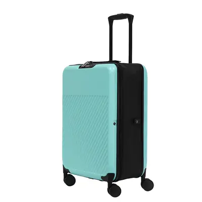 Foldable Trolley Suitcase with Spinner Wheels and Combination Lock - 12