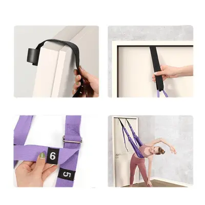 Aerial yoga suspension rope, stretch band