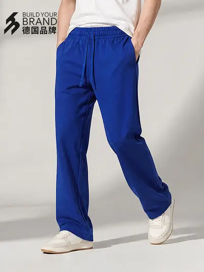 430 gr Havlı Kumaş Eşofman Altı, Unisex, Bol Kesim, Düz Paça
