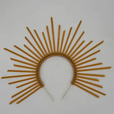 Amazon Taç Bandı Tanrıça Fermuar Kravat Halo Cadılar Bayramı Kostüm Şapkalar Cosplay Kravat Hairband