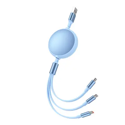 3-in-1 100W super fast charging cable 6A for Apple, Android and Huawei