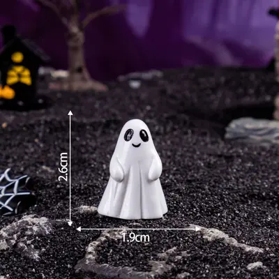 Halloween Floating Ghost Desktop Ornament, Resin DIY Decorative Figure - 8