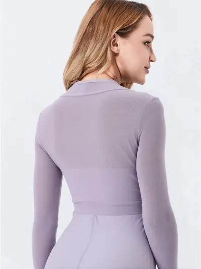 Kadın Yoga Tulumu, Dar Kesim, Halter Yaka, Çift Giyim, Düz Paça - 4
