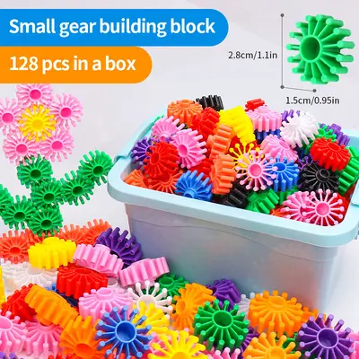 Gear building blocks toy 3-6 years, assembly, educational - 9