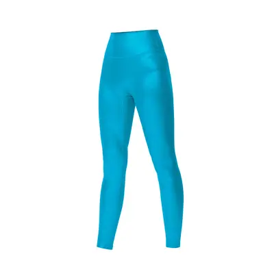 Nahtlose hochgeschnittene Yogahose mit silbernem Reflektordetail - 13