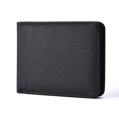 Men's Short Wallet, Large Capacity with Multiple Card Slots, PU Leather - 9