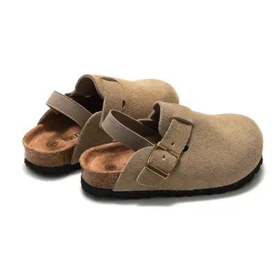 Children's Genuine Leather Cork Sandals, Autumn and Winter, Nubuck