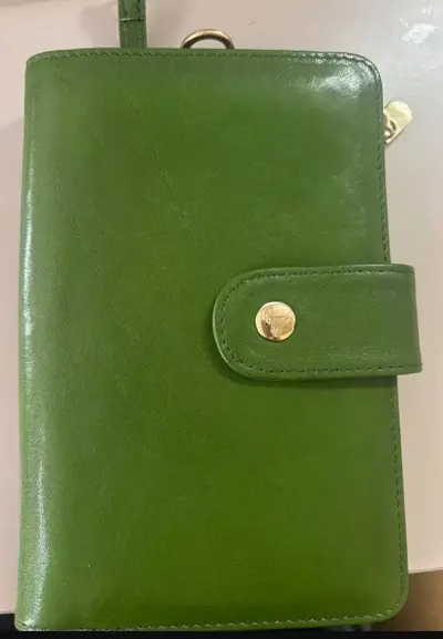 Echtleder Reisepass-Brieftasche mit Kartenfächern - 8