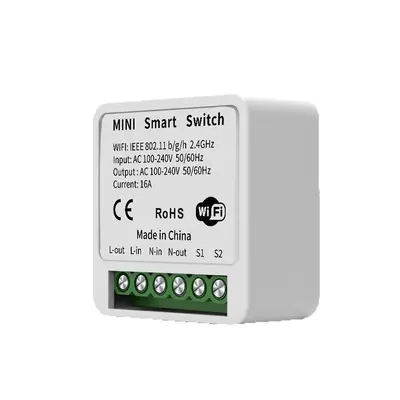 Cozylife WLAN-Schaltschalter mit Timer-Funktion 2,4 GHz Fernbedienung 16A Schaltschalter Mini intelligenter Schaltschalter