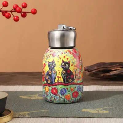 316 Stainless Steel Mini Insulated Cup with Carry Ring, Portable Pocket Size - 5
